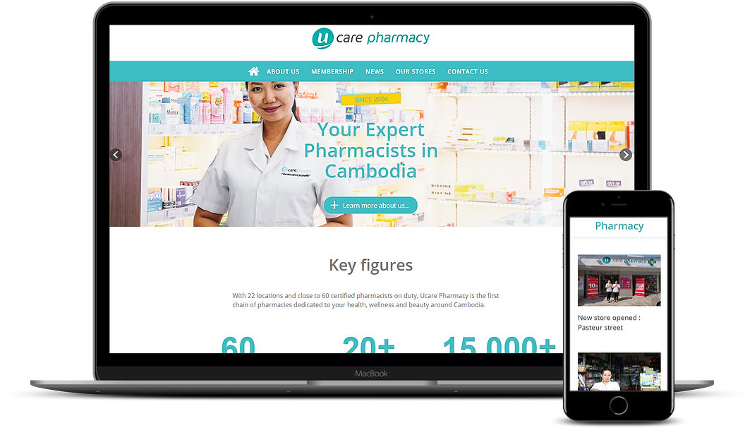Site web Ucare Pharmacy Movendi
